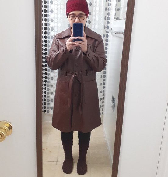 New England Sportwear Co. Leather Coat - Picture 8 of 8